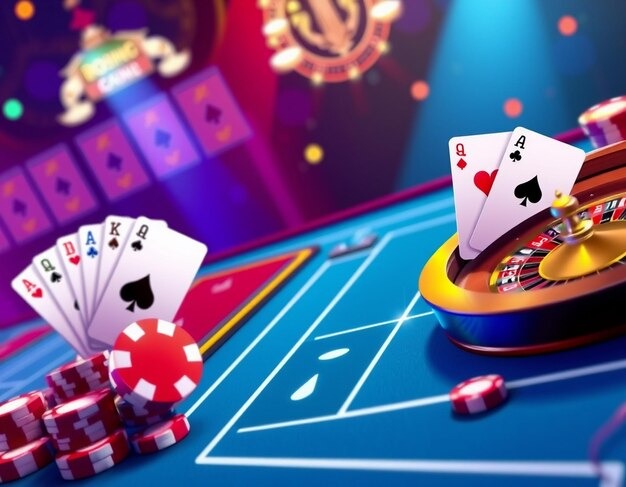 Live Texas Poker table on yok platform with dealer and player cards visible